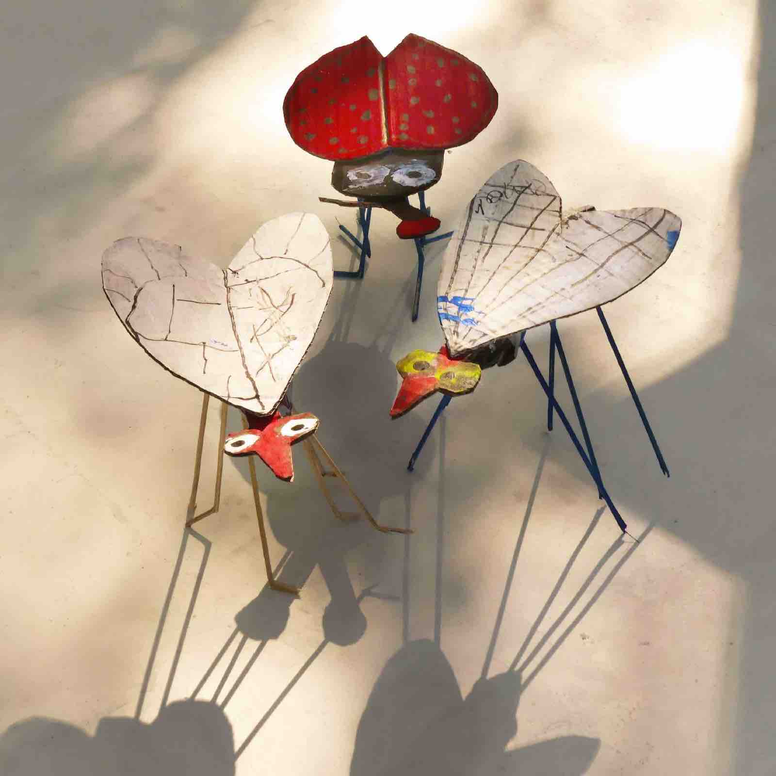 Beeldenbos kinderkunst met Noordje